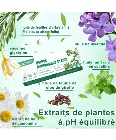 Cr me antifongique base de plantes : Cr me antifongique pour le pied d'athl te la teigne l'ecz ma margin de Hebra. Formule hydratante convient tous les types de peau. 18g - Buy Online on GoSupps.com