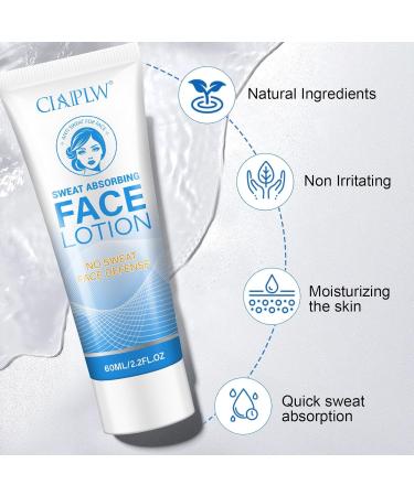 Lotion Anti-transpirant Pour Visage Antitranspirant pour le Visage R duirec Sweat Bloque La Transpiration et Contr le la Peau grasse Cr me Anti Transpirante Pour Hommes et Femmes 60ml - Buy Online on GoSupps.com
