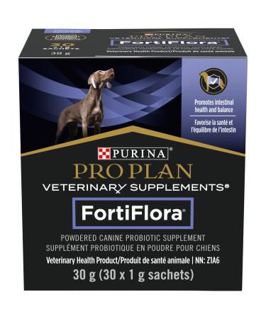 Purina Pro Plan Veterinary Supplements Fortiflora Powdered Dog Probiotics - 30 g sachets (Pack of 30) Probiotic Dog Supplement