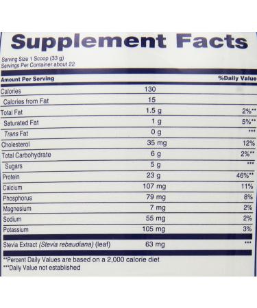 Pure Natural Whey Protein Powder - High Protein Vanilla 1.6 lbs | International Shipping Available - Buy Online on GoSupps.com
