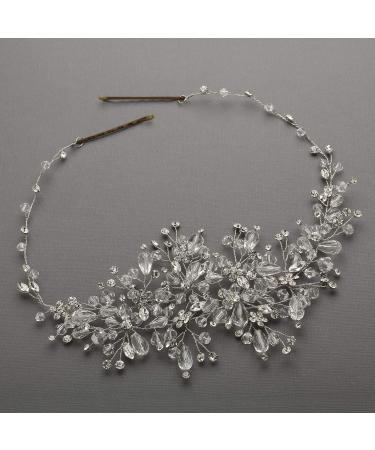 Crystal Spray Bridal Headpiece Hair Vine - Mariell Couture Wedding Hairband - Buy Online on GoSupps.com