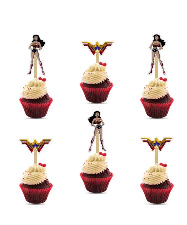 Seyal Wondr Woman Cupcake Topper
