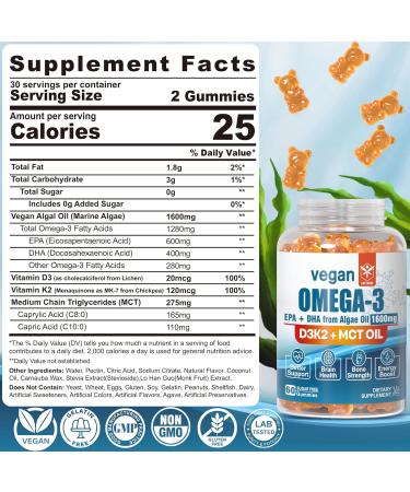 Magnesium Gummies 400mg & Vegan Omega 3 Gummies 1280mg - Buy Online on GoSupps.com