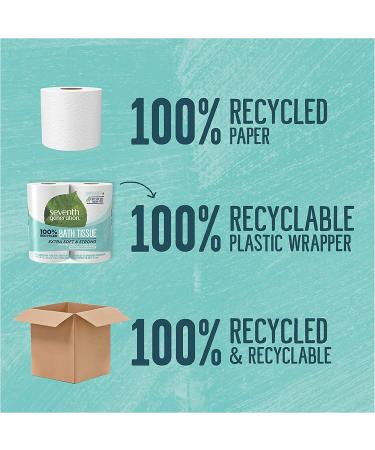 Seventh Generation Toilet Paper 100% Recycled Bath Tissue - 48 Rolls - Buy Online on GoSupps.com