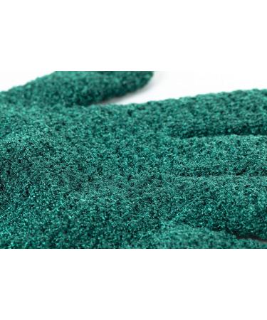 KAKOOI Exfoliating Bath Scrubbing Gloves - Dead Skin Remover (1 Pair, Dark Green) - Pack of 1 - Buy Online on GoSupps.com