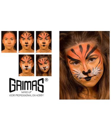Grimas Water-Make-up 15ml - White 001 | Professional Quick-Drying Face & Body Color for Carnival & Halloween - Gentle on Skin - Buy Online on GoSupps.com