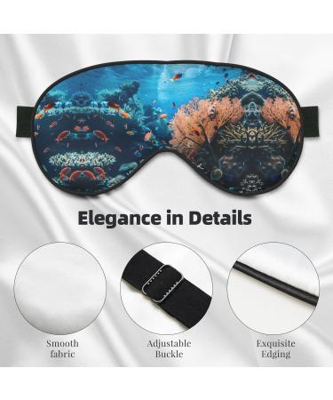 Soft coral reef eye mask women's breathable eye band perfect for travel and relaxation - Buy Online on GoSupps.com