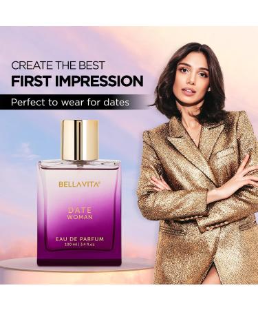 Be.ll.a Vi.ta Luxury Date Woman Eau De Parfum Perfume with Pink Pepper Jasmine & Vanilla|Premium Long Lasting Floral & Fruity Fragrance for Women 100ML - Buy Online on GoSupps.com