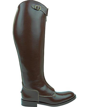 Hispar Men's Invader-1 Knee High Leather Equestrian Polo Boots - Brown, Regular Calf, Size 11 - Buy Online on GoSupps.com