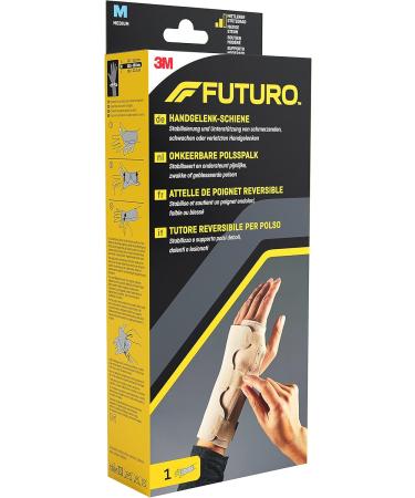 FUTURO FUT47854 Classic Wrist Splint - Ambidextrous Latex-Free Size M (15.9-19.0 cm) | International Shipping Available - Buy Online on GoSupps.com