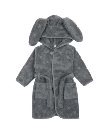 M sli by Green Cotton Baby Boys Bathrobe Bunny 110 Stormy blue