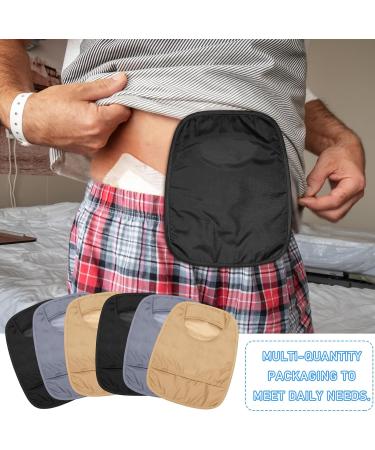 6 Waterproof Stoma Bag Covers - Stretchy Colostomy & Ileostomy Shower Pockets - Black Gray Nude - Buy Online on GoSupps.com