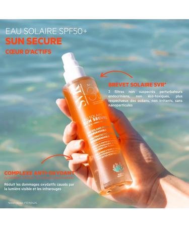 SVR - Sun Secure Eau Solaire SPF30 - Eau solaire hydratante biphas e Haute protection UVA UVB lumi re visible & infrarouge Peaux sensibles Niacinamide Vitamine E 200 ml - Buy Online on GoSupps.com