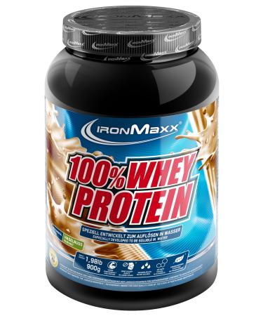 Ironmaxx 100% whey protein powder - hazelnut 900g can |Suck -reduced water -soluble protein powder from whey protein |many different flavors