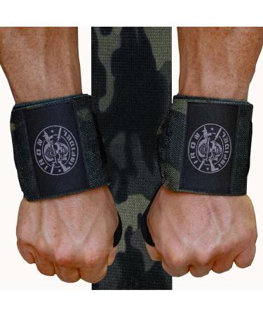 Iron Infidel Weightlifting Wrist Wraps - 24" Extra Stiff Heavy Duty, Wrist Support for Gym Workouts, Crossfit, Weights, Powerlifting, Fitness, Exercise, Olympic Lifts, Bench Press Camo Black