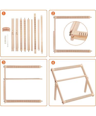 Large Wooden Multi-Craft Weaving Loom - 16.5 x 15.7 inches - DIY Tapestry Art for Kids, Beginners & Experts - Buy Online on GoSupps.com