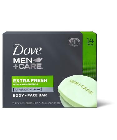 Dove Men + Care Extra Fresh bar Soap (14/4 Oz Net Wt 56 Oz)   () Fresh 56 Ounce (Pack of 1) - Buy Online on GoSupps.com
