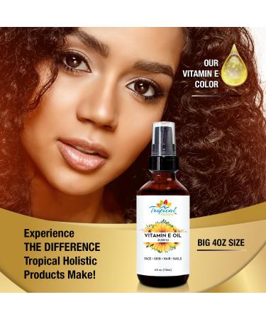 Pure Organic Vitamin E Oil 4 fl oz - 43 000 IU | 100% Plant-Based Natural Moisturizer for Skin Scars Nails Acne Hair Growth & Wrinkles - Buy Online on GoSupps.com
