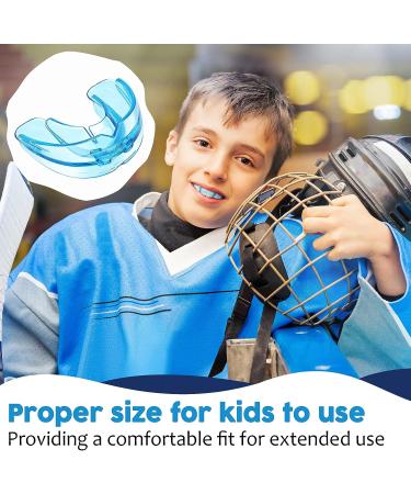 6 Pieces Braces Mouth Guard Kids Sports Mouth Guard for Kids Double Football Youth Mouthguards for Boxing Football Hockey Karate Basketball (Transparent  Transparent Purple/Blue) Transparent  Transparent Purple/ Blue - Buy Online on GoSupps.com