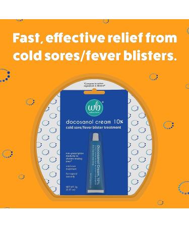 Docosanol 10% Cream - Cold Sore Treatment - 0.07 oz Tube - Non-Prescription Medicine - Fast Healing - Buy Online on GoSupps.com