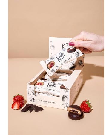 KoRo - Bouch es fraise chocolat noir bio 12 x 2 x 20 g - Avec une garniture fruit e la fraise - Enrob de chocolat noir - V g talien - Buy Online on GoSupps.com