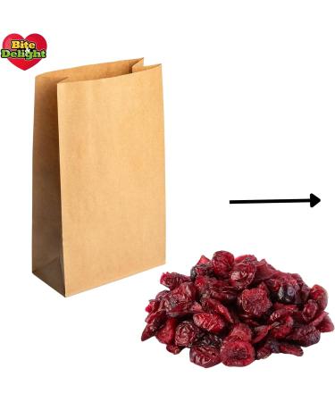 Bite & Delight 0.5 kg Dried Cranberries - Fresh Dried Fruits Low Sugar Tart Fruit Paper Wrap Dried Cranberries Healthy Snack - Buy Online on GoSupps.com