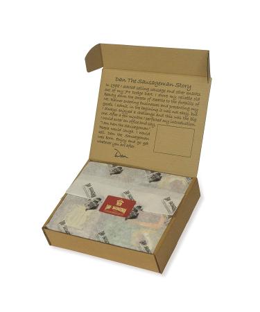 Dan the Sausageman's Sounder Gourmet Gift Box - Smoked Summer Sausage and Wisconsin Cheeses Gift Basket - Buy Online on GoSupps.com