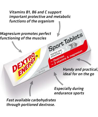 Buy Dextro Energy Dextrose Sticks Tablets - 12x2x47g Sports Formula | International Shipping Available - Buy Online on GoSupps.com