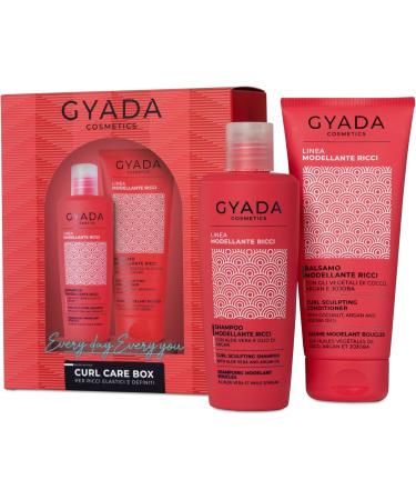  GYADA COSMETICS GYADA COSMETICS CURL CARE BOX Gift Set for Curly Hair Shampoo and Conditioner Aloe Vera Juice Flaxseed Oil Coconut Argan & Jojoba 250ml + 200ml - Buy Online on GoSupps.com