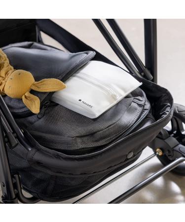 Navaris Wet Wipes Dispenser - Set of 2 | Portable Baby Wipe Holder Case | Refillable Travel Pouch Bag | Flushable Wipes Container - Opaque Transparent - Buy Online on GoSupps.com