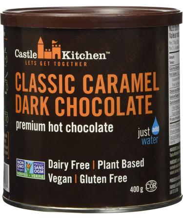 Castle Kitchen Double Dutch Premium Dark Hot Chocolate Mix - 400g & Classic Caramel Premium Dark Hot Chocolate Mix - Vegan Plant Based Gluten Free Dairy Free Non-GMO Project Verified - 400g Hot Chocolate + Caramel Hot Chocolate Mix Double Dutch 400 g (Pac - Buy Online on GoSupps.com