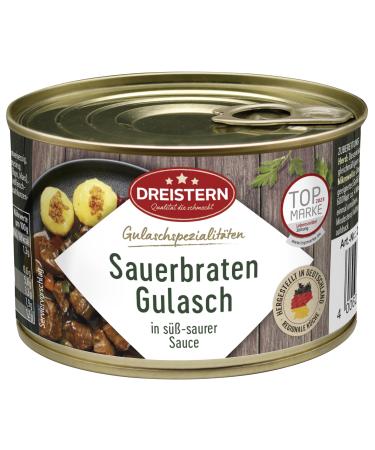 DREISTERN Sauerbraten Goulash - delicious goulash in a practical recyclable can 400 grams 400 g (1 pack)