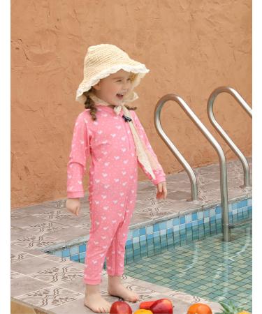 weVSwe Baby Toddler Boy Swimsuit | UPF 50+ Sun Protection Rash Guard Swimwear | Crotch Zipper | Pink Whale | 0-3 Years - Buy Online on GoSupps.com