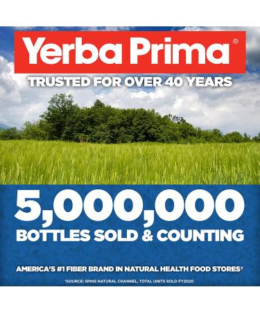 Yerba Prima Daily Fiber Caps - 180 Capsules for Digestive Health & Wellness - Buy Online on GoSupps.com