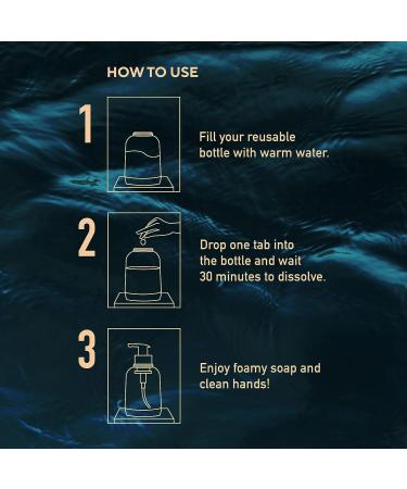 Coco Mango Foaming Hand Soap Dispenser with 8 Refill Tablets - Coconut Vanilla Scent, 250mL | Kitchen & Bathroom Hand Soap - Buy Online on GoSupps.com