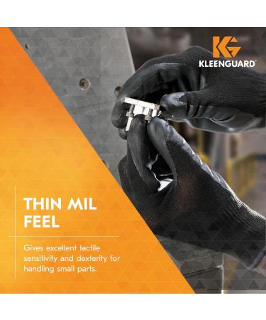 KLEENGUARD G40 Polyurethane Coated Gloves (13839), Size 9.0 (Large), High Dexterity, Black, 12 Pairs / Bag, 5 Bags / Case - Buy Online on GoSupps.com