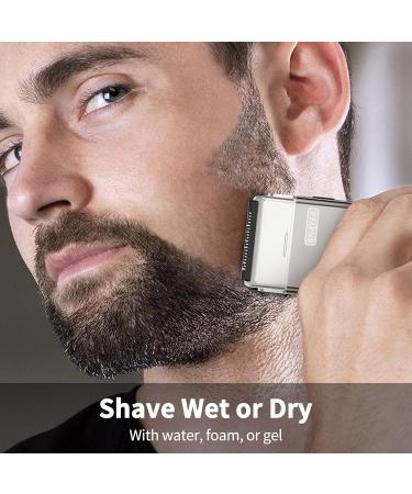 KIKIDO Electric Foil Shaver for Men - Professional Bald Razor with Double Foil Portable IPX7 Waterproof Trimmer for Travel - Buy Online on GoSupps.com