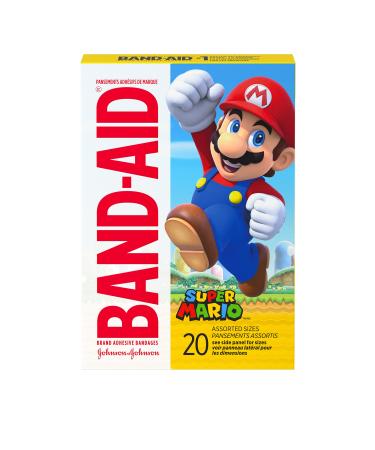 Band-Aid Super Mario Assorted Sizes 20 Count