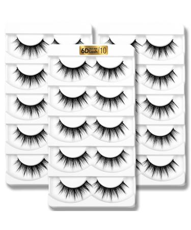 Aillen False Eyelashes Strip Lashes Natural Wispy Fluffy Lashes 6D Effect Fake Eye lashes Perfect for Parties  Weddings  Birthday Gifts  Eye Lashes for Every Type of Face P31 11MM Strip Lashes Natural Fluffy Wispy