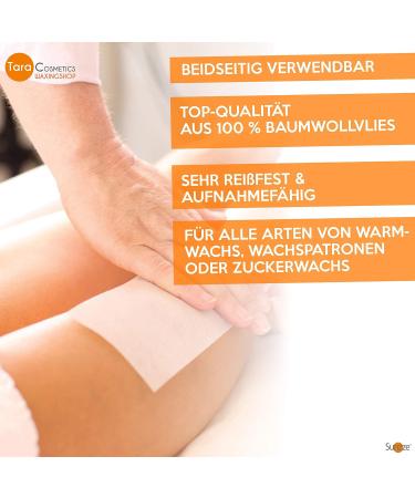 Sunzze Fleece Strips 5x100 - Durable Hair Removal for Warm Wax & Sugar Paste | Silky Smooth Skin | International Shipping - Buy Online on GoSupps.com