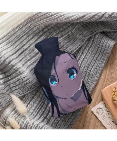 Cute Girl Plush Hot Water Bottle with Cover - Hand Warmer for Adults & Kids | 26.5x15.3cm - International Shipping - Buy Online on GoSupps.com