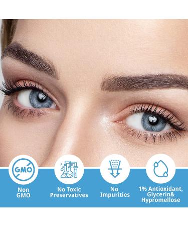 Vision Clarity Eye Drops 1% Carnosine - Antioxidant Lubricants for Dry Eyes & Cataracts - 2 Vials x 5ml - Buy Online on GoSupps.com