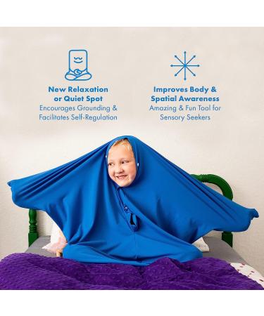 Harkla Sensory Body Sock for Kids - Medium 48x27 | Full Body Sock for Autism & ADHD | Sensory Sack for Calming Kids & Adults - Pack of 1 - Buy Online on GoSupps.com