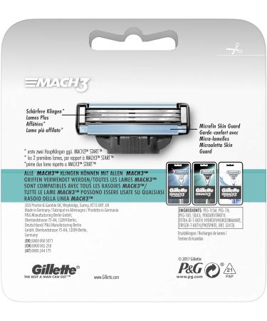 Gillette Mach3 Razor Blades for Men - 16 Pack | Buy Internationally - Smooth Shave Guaranteed - Buy Online on GoSupps.com