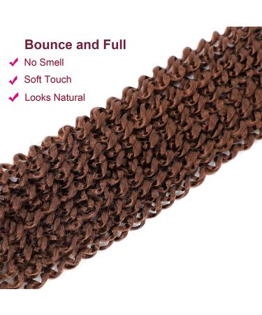 Dansama 18 Passion Twist Hair - Water Wave Bohemian Braiding Hair for Butterfly Crochet (Pack of 6, #30) - Buy Online on GoSupps.com