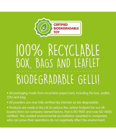 16X Eco Gelli Play by Zimpli Kids - Transform Water into Colorful Goo | Montessori Preschool Toys | Eco-Friendly & Recyclable Children's Toys in Orange & Aqua - Buy Online on GoSupps.com