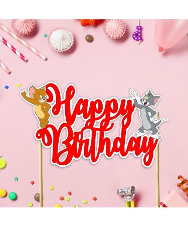 Seyal Tom & Jery Happy Birthday Cake Topper - Buy Online on GoSupps.com