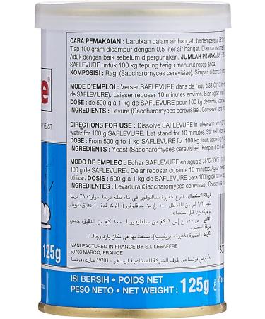 SAF-Levure 125g | Premium Baking Yeast - Fast-Acting and Reliable - Buy Online on GoSupps.com