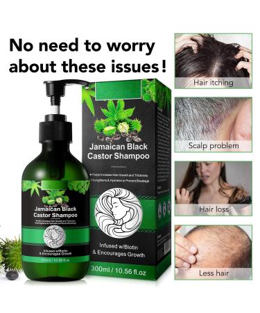Jamaican Pure Cold Pressed Black Castor Oil Shampoo & Growth Set - Strengthen & Restore Damaged Hair 10.56 fl. oz - Buy Online on GoSupps.com