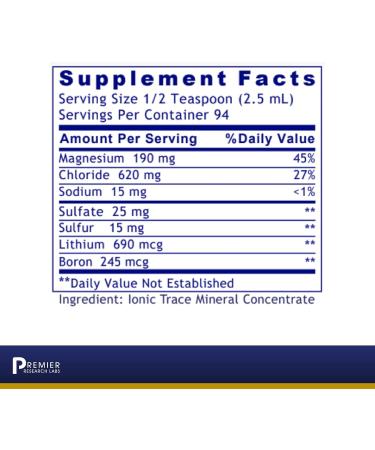 Premier Research Labs pH Minerals - Ionic Mineral Concentrate for Whole Body Health - Non-GMO, Gluten-Free & Vegan - 8 Fl Oz - Buy Online on GoSupps.com